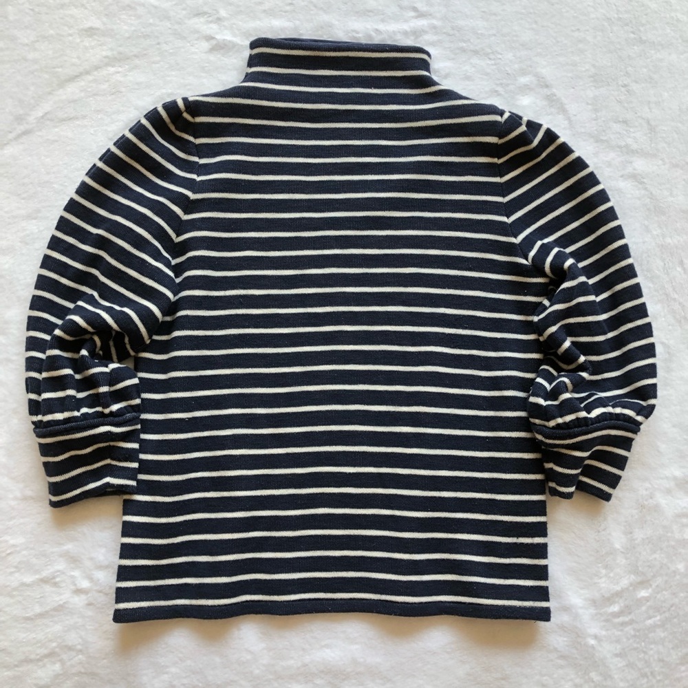 Madewell Puff Sleeve Mock Turtleneck Sweater S